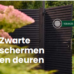 216 tuinschermen en deuren   zwart 90781