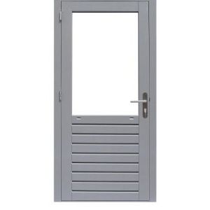 Hardhouten enkele glas deur Prestige