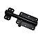 * Blackline plaatgrendel 100x70mm zwart gepoedercoat
