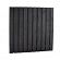 # Naaldhout scherm gesch 21-pl 15 mm, 180 x 180 cm, recht, geïmpregneerd en zwart gedompeld.