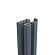 Boston aluminium H-paal 75x75mm L-124 cm RAL7016 incl. alu afwerkingsprofiel 4x24 mm L-124cm