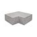 Oud hollandse hoekstuk traptreden 90gr binnenhoek, 40x20 cm, grijs