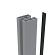 Boston aluminium Afwerkings/Klikprofiel 6x24mm L-190cm RAL9005 tbv alu H paal L-190cm