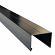 Aluminium afdekkap met sponning (5,1 cm) 4,5 x 6,1 x 179,5 cm, zwart RAL 9005.