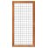 Hardhout betonijzertrellis 90 x 180 cm, met maas 7,5 x 7,5 cm, in raamwerk 4,4 x 6,8 cm