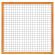 Red Wood betonijzertrellis,180 x 180 cm, met maas 7,5 x 7,5 cm, in raamwerk 4,5 x 7 cm,