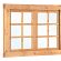 P077662 | Douglas dubbel uitzetraam, 125,2 x 90 cm, (bxh) onbehandeld