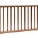 Hardhouten spijlenhek, 180 x 80 cm. Frame 4,5 x 7 cm, spijlen 2 x 3 cm.