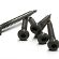RVS schroef met gekleurde top voor NTW Castellation PRO, set a 50 stuks incl. bit, Silver gray.