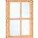 Douglas vast raam 4-ruits 64,2 x 81,2 cm, (bxh) onbehandeld