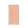 Douglas dichte enkele deur Prestige 108x209 cm, linksdraaiend, scharnieren, RVS beslag, kleurloos ge