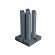 Boston pvc afdekkap RAL7016 voor paalhouder Art 2881