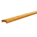 # Grenen gesch afdekkap met sponning (6,1 cm) 3,5 x 8,5 x 180 cm t.b.v. rechtscherm, groen geïm