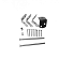 # Uni-beslag t.b.v. 1 betonpaal, RVS.