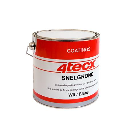 *4Tecx grondverf snel wit 2500ml