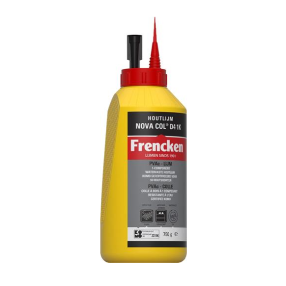 * Frencken houtlijm D4 1comp novacol 750gr