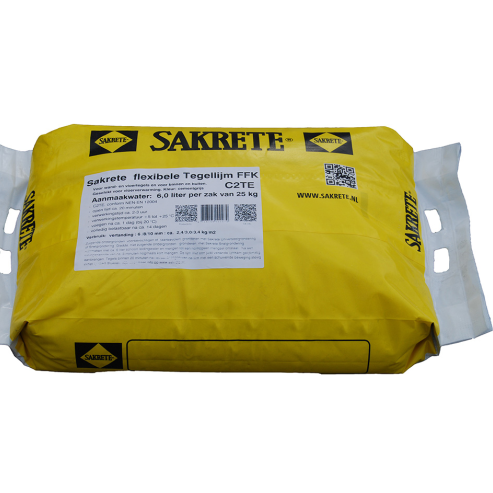 # Sakrete flexibele tegellijm FFK/25kg   universele flexibele tegellijm voor binnen en buiten voor w