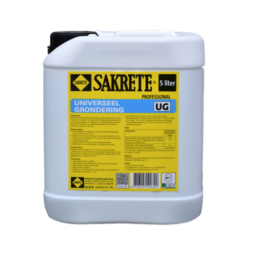 # VS601 sakrete universeel grondering UG/5ltr can vloeibare kunststofdispensie als voorstrijkmiddel 