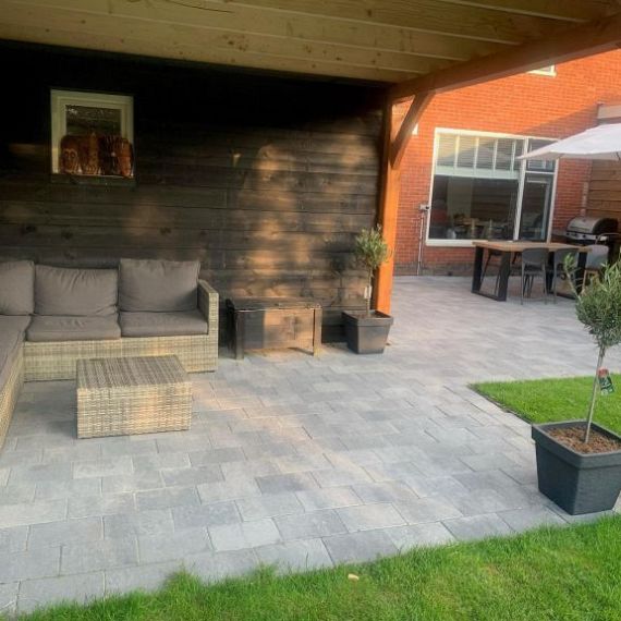 Betonsteen 20x30x5 cm Grey mix