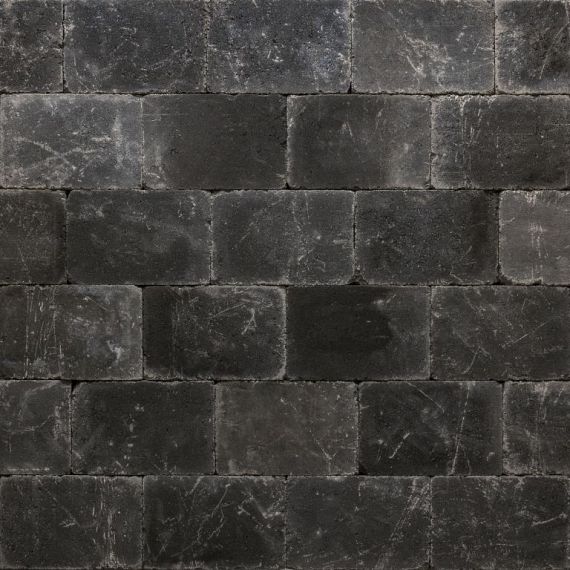 Trommelsteen 15x30x6 cm - Coal