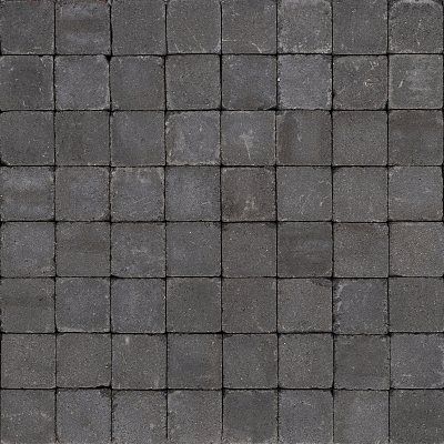 Trommelsteen 15x15x8 cm - Coal