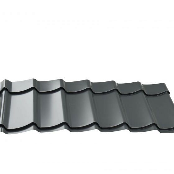 Dakpanplaten t.b.v. Douglasvision kapschuur Comfort 500 x 320 cm, (19 M2) Antraciet.