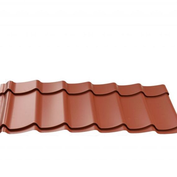 Dakpanplaten t.b.v. Douglasvision kapschuur Comfort 500 x 320 cm, (19 M2) Terracotta.