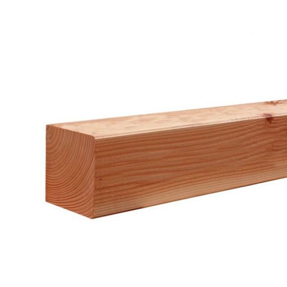 Douglas gesch paal 12 x 12 x 400 cm, groen geimpregneerd.