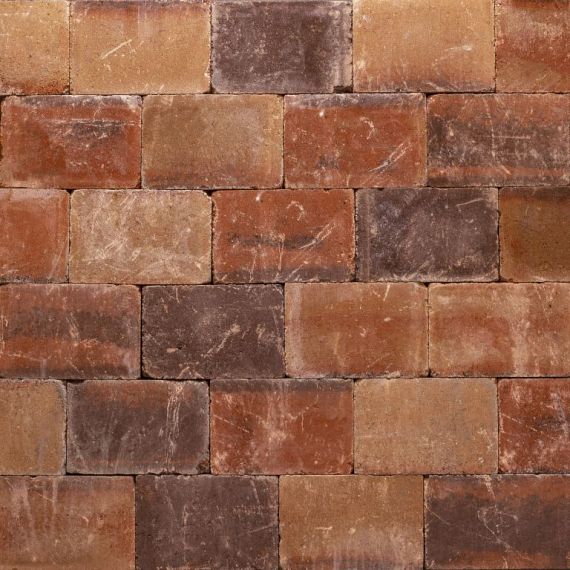 Trommelsteen 20x30x6 cm - Copperblend