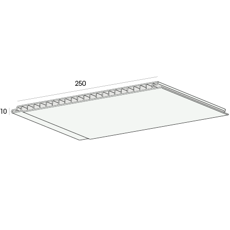 Florence paneel bianco 250mm - 450 cm ( verp 5 stuks )