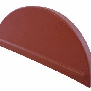 Dakpanprofielplaat  eindkap tbv halfr nok 0,55mm - Plastisol Leermotief
