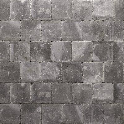 Trommelsteen 20x20x6 cm - Grey
