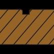 Bangkirai 21x145mm terrasplank glad/grof L 335cm P100 KD18 +/-2% Premium FCQ