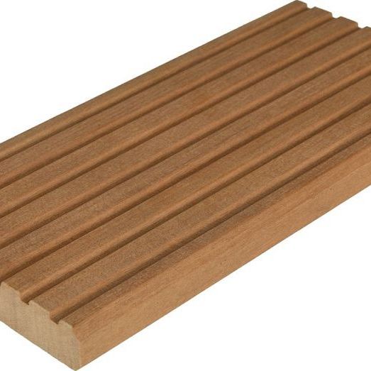 Bangkirai 27x145mm terrasplank grof/glad L 488cm P100 Premium FCQ
