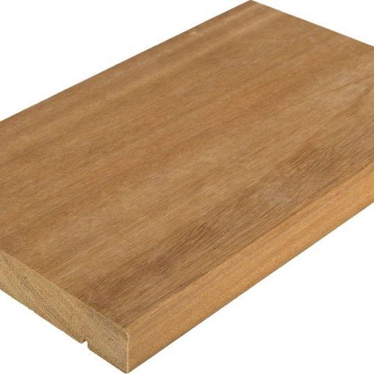 Bangkirai plank 27x190mm v-groeven, L 335 cm - P500 Premium FCQ