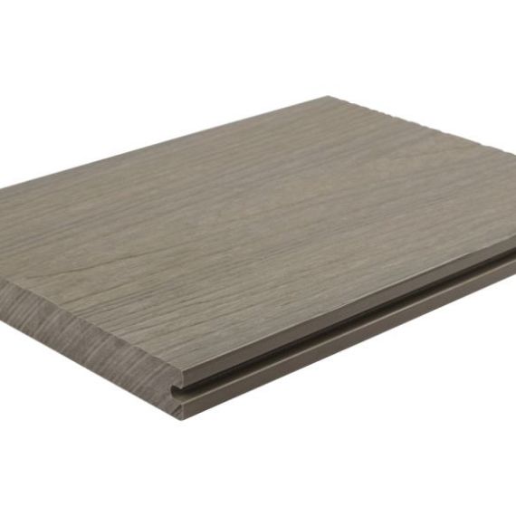 WPC 22,5x210mm Fiberdeck Premium massief Light Grey L=4.00m