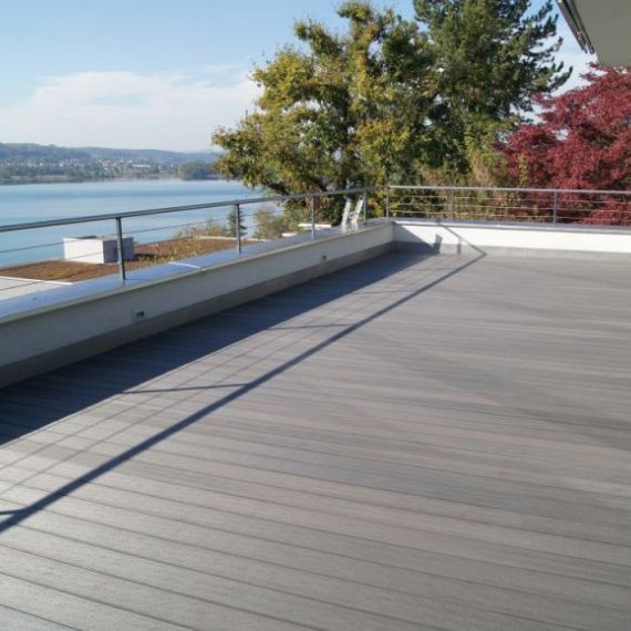 WPC 22,5x138mm Fiberdeck Premium massief Dark Grey L=4.00m
