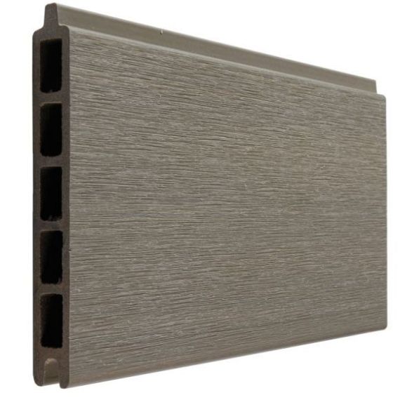 WPC Premium fence board Light Grey 21x160mm (wb 150mm) L-178cm FSC®100%