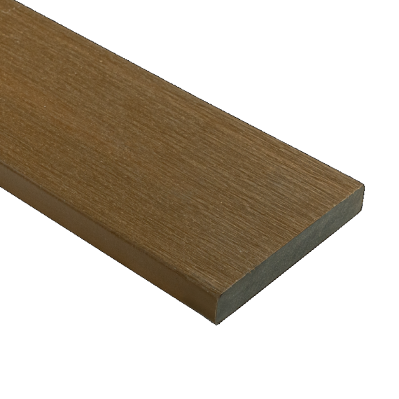 WPC 22,5x138mm Fiberdeck Premium Teak kantplank massief L=3.00m FSC®100%