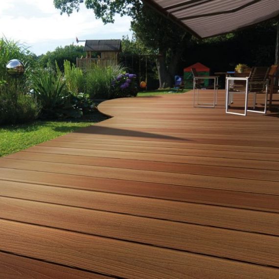 WPC 22,5x138mm Fiberdeck Premium RHK Teak L=3.00m FSC®100%