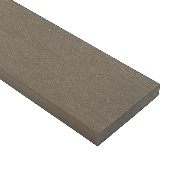 WPC 22,5x138mm Fiberdeck Premium Light Grey kantplank massief  L=3.00m FSC100%