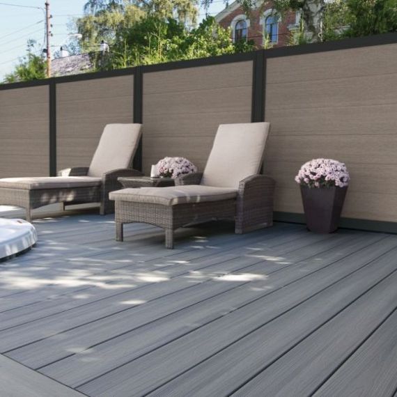 WPC Premium XL fence board Light Grey 21x310mm (wb300)L-178cm FSC®100%