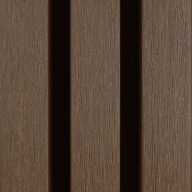Klasse E WPC WEO35 Gardenwall Teak 33x170mm (wb 140mm) L=3.90m FSC®100%