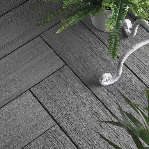 WPC 22,5x138mm Fiberdeck Harmony Ocean Grey massief L=4.00m FSC®100%
