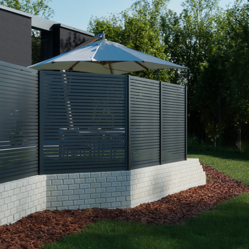 Boston Open aluminium lamel 21x45mm L-178cm RAL7016