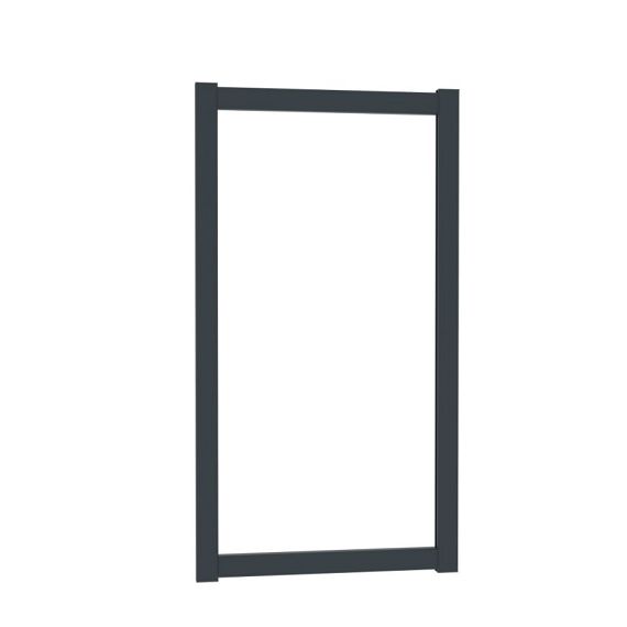 Boston aluminium opvulbaar poortframe 98x183cm RAL7016 incl. geïntegreerd slot