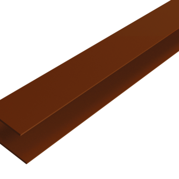 # WEO35-60 Alu F-profiel Ipé 65x80mm L-300 cm - RAL8028