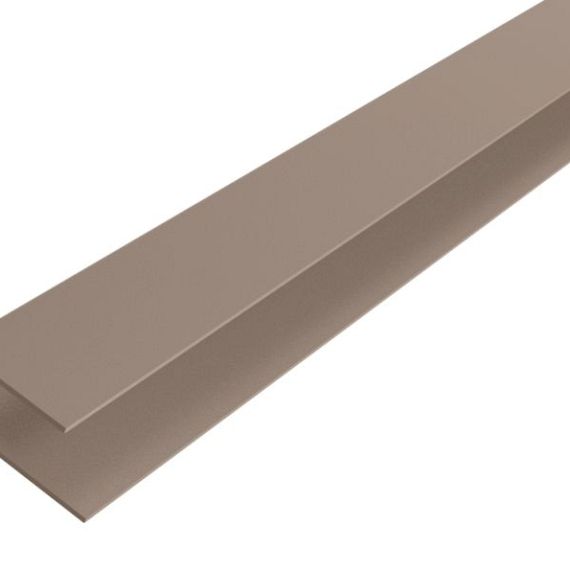 WEO35-60 Alu F-profiel Light Grey 65x80mm L-300 cm - RAL7006