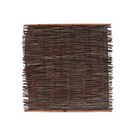 Wilgentenenscherm grof, 90 x 180 cm, boven- en onderkant voorzien van latten