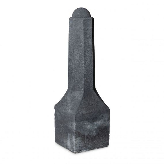 Amsterdammertje 8 hoekig 105 cm zwart